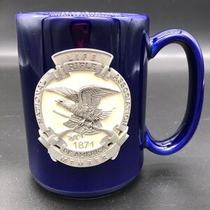 NRA National Rifle Association Life Member Heritage Metal Works Pewter Mug 3D